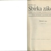 Sbírka zákonů České a Slovenské federativní republiky