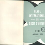 Revue Internationale du Droit d'Auteur LXVII.