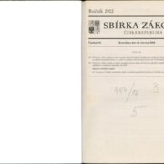 Sbírka zákonů Česká republika