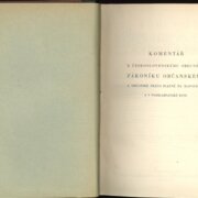 Komentář k Československému obecnému zákoníku občanskému