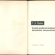 O naší moderní kultuře divadelně dramatické
