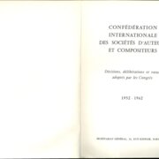 Décisions, délibérations et voeux adoptés par les Congres