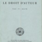 Le Droit d'Auteur