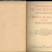 Schweizerische Musikzeitung