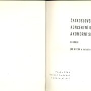 Českoslovenští koncertní umělci a komorní soubory
