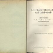 Gewerblicher Rechtsschutz und Urheberrecht