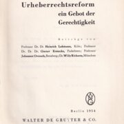 Urheberrechtsreform ein Gebot der Gerechtigkeit