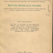 Schweizerische Musikzeitung