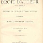 Le Droit d'Auteur