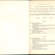UNESCO COPYRIGHT BULLETIN BULLETIN  DU  DROIT D'AUTEUR BOLETÍN DE DERECHO DE AUTOR