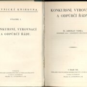 KONKURSNÍ, VYROVNÁVACÍ A ODPŮRČÍ ŘÁDY