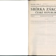 Sbírka zákonů České republiky IV.