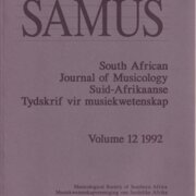 South African Journal of Musicology