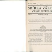 Sbírka zákonů České republiky IV.