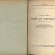 O technice obchodu s cennými papíry