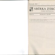 Sbírka zákonů Česká republika VI.