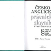 Česko Anglický právnický slovník s vysvětlivkami