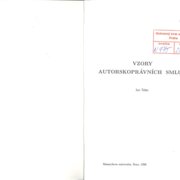 Vzory autorských smluv