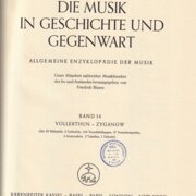 Die Musik in Geschichte und Gegenwart: Band 14 Vollerthun - Zyganow