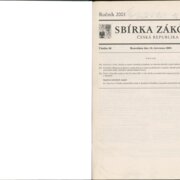 Sbírka zákonů Česká republika IV.
