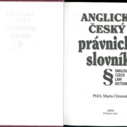 Anglicko Český právnický slovník