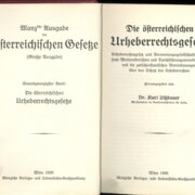 Die öfterreichifchen Urheberrechtsgefesse