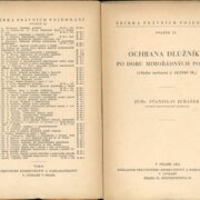 Sbírka právních pojednání svazek 52. - Ochrana dlužníků po dobu mimořádných poměrů (vládní nařízení č. 44/1940 Sb.)