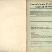 Gewerblicher Rechtsschutz und Urheberrecht