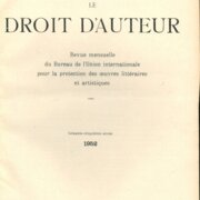 Le Droit d'Auteur