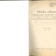 Sbírka zákonů Československá socialistická republika