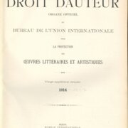 Le Droit d'Auteur