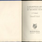 THE GRAMOPHONE SHOP ENCYCLOPEDIA OF RECORDED MUSIC