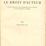 Le Droit d'Auteur