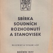 Sbírka soudních rozhodnutí a stanovisek