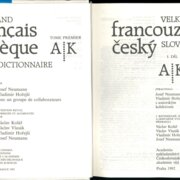 Velký francouzsko český slovník - I. díl - A - K