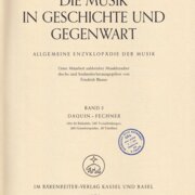 Die Musik in Geschichte und Gegenwart, Band 3: Daquin - Fechner