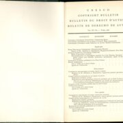 UNESCO COPYRIGHT BULLETIN BULLETIN  DU  DROIT D'AUTEUR BOLETÍN DE DERECHO DE AUTOR