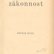 Socialistická zákonnost XVIII.