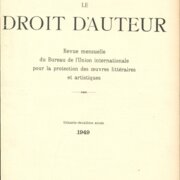 Le Droit d'Auteur
