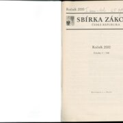 Sbírka zákonů Česká republika I.