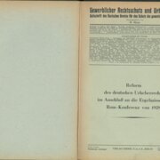 Gewerblicher Rechtsschutz und Urheberrecht