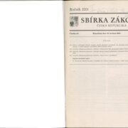 Sbírka zákonů Česká republika III.
