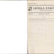 Sbírka zákonů Česká republika VI.