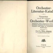 Orchester - Werken