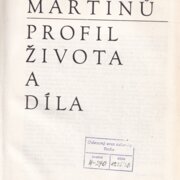 Bohuslav Martinů Profil života a díla