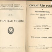 Civilní řád soudní a jurisdikční norma s dodatky