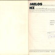 INHALTSVERZEICHNIS DES 2. JAHRGANGES