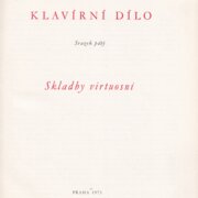 Bedřich Smetana Klavírní dílo Skladby virtuosní