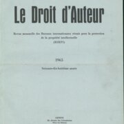 Le Droit d'Auteur