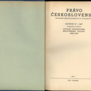 PRÁVO ČESKOSLOVENSKÉ SBORNÍK ZÁKONODÁRSTVÍ A JUDIKATURY - ROČNÍK IV. SVAZEK ČTVRTÝ - CIVILNÍ JUDIKATURA NEJVYŠŠÍHO SOUDU